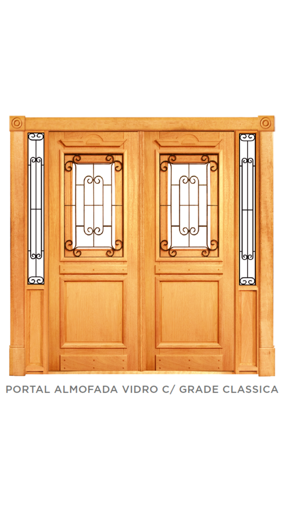 PORTAL ALMOFADA VIDRO C GRADE CLÁSSICA